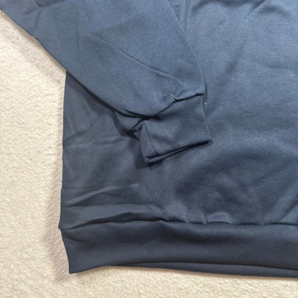 Windbreaker Polo Sweatshirt Mens XL Navy Blue NWOT Vintage Long Sleeve 153